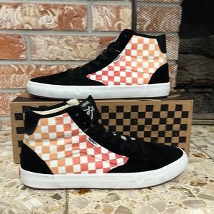 Vans The Lizzie skateboarding shoe checkerboard black multi Eco Cush men’s size9